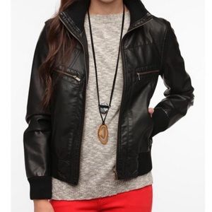 Urban Outfitters BDG vegan leather bomber jacket
